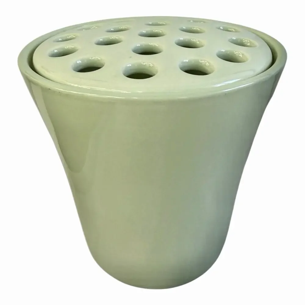 Southern Living At Home “Arrange It Easy” Vase with Removable Flower Frog Green